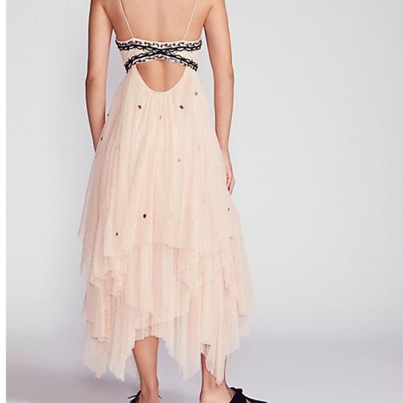 Nude Free People party dress - Picture 2 of 4